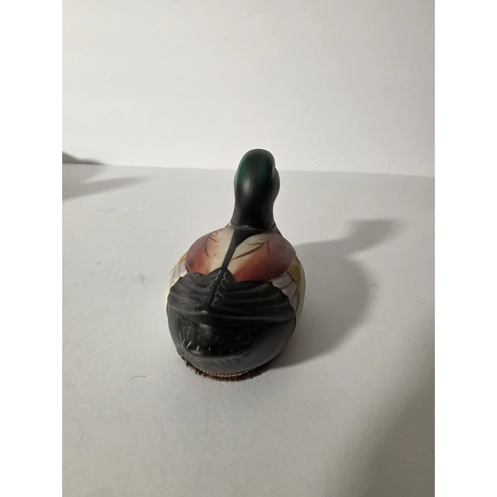 Vintage Mallard Duck Clothes Brush Figurine Hand Painted Ceramic Lint Remover 4